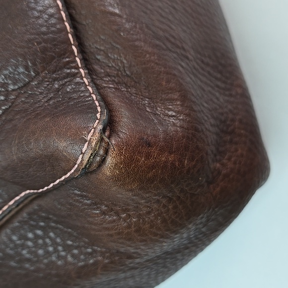 Coach X-Large Chelsea Brown Pebbled Leather Tote - Picture 9 of 14